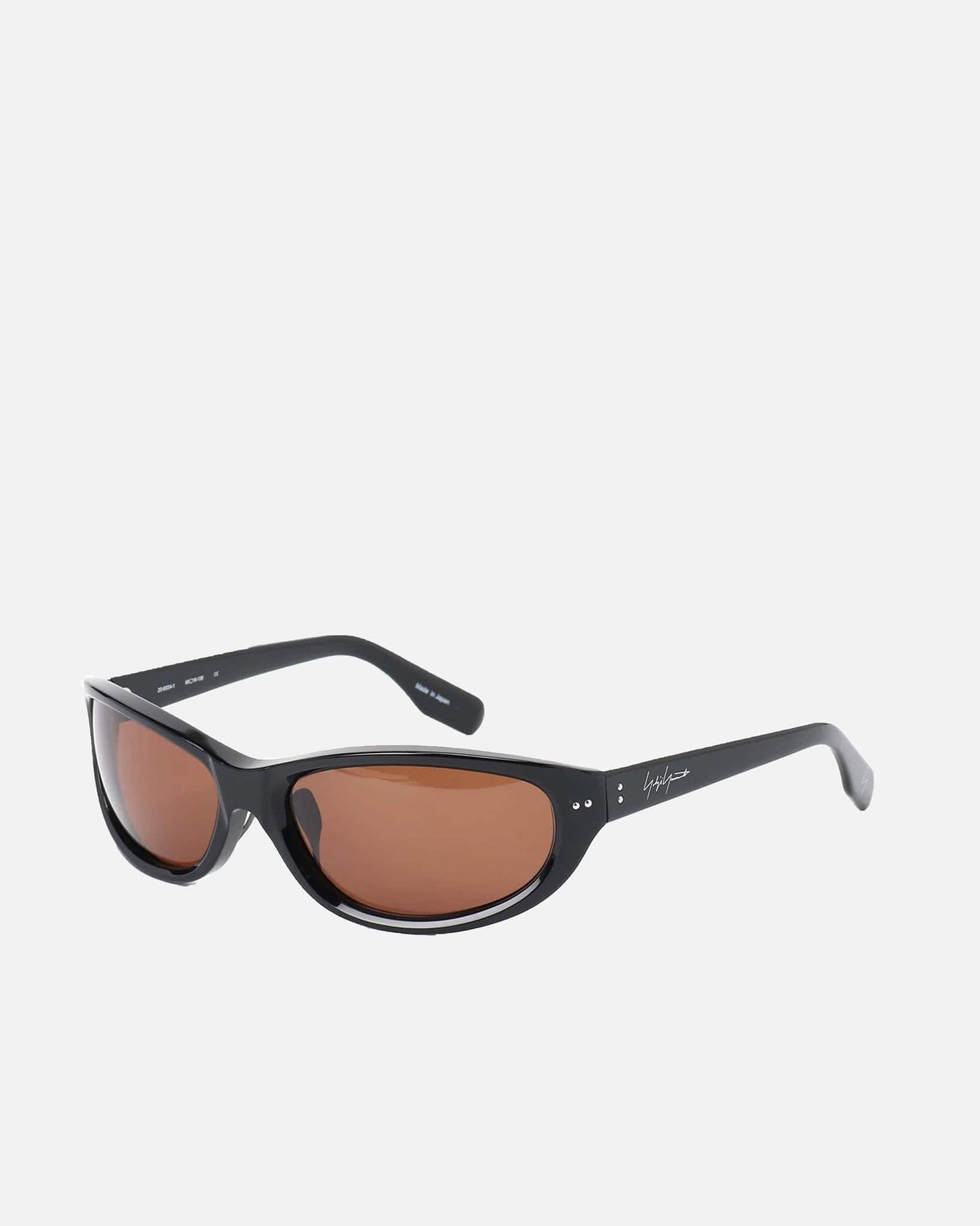 Yohji Yamamoto Pour Homme Eyewear OS 8-Curve Sunglasses in Brown