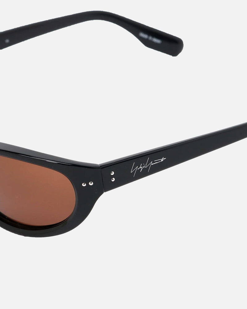 Yohji Yamamoto Pour Homme Eyewear OS 8-Curve Sunglasses in Brown