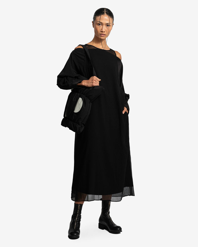 womens layered dresses A-Double Layered Dress in Black – SVRN