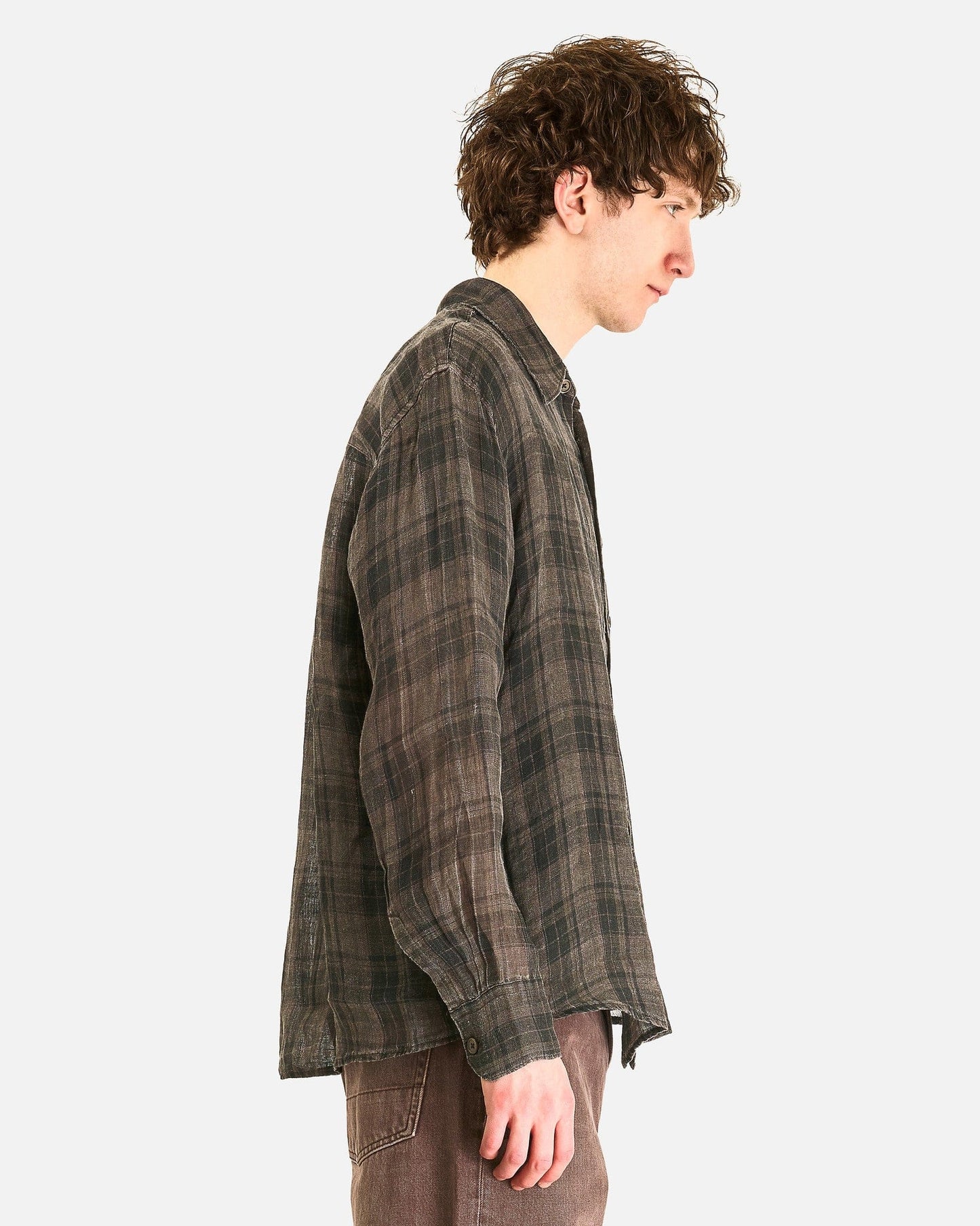 Our Legacy Men's Shirts Above Shirt in Penumbra Check