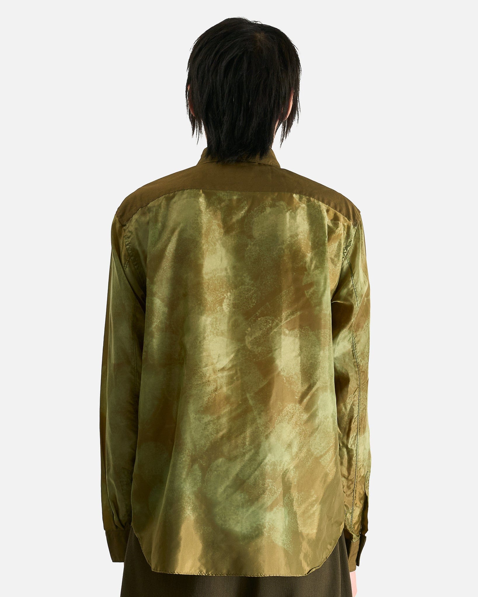 Comme des Garcons HOMME PLUS Men's Shirts Abstract Button Up Shirt in Khaki