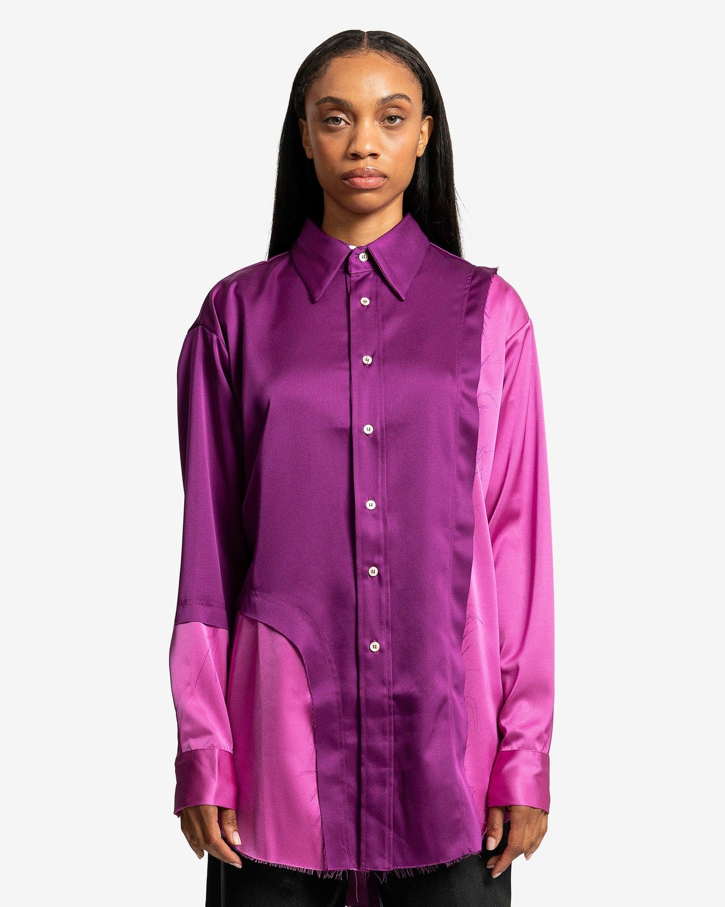abstract dress shirts Artistic Texture Foil Shirt