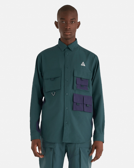 Nike Men's Shirts ACG Dri-FIT UV "Devastation Trail" in Deep Jungle