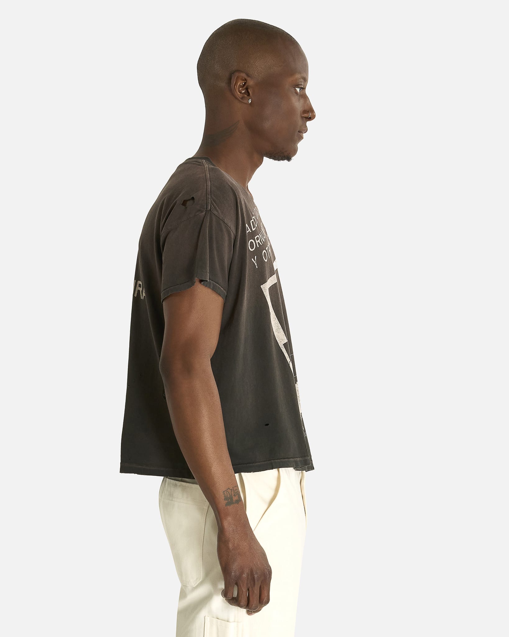 Enfants Riches Deprimes Men's T-shirts Adolf Loos T-Shirt in Washed Black