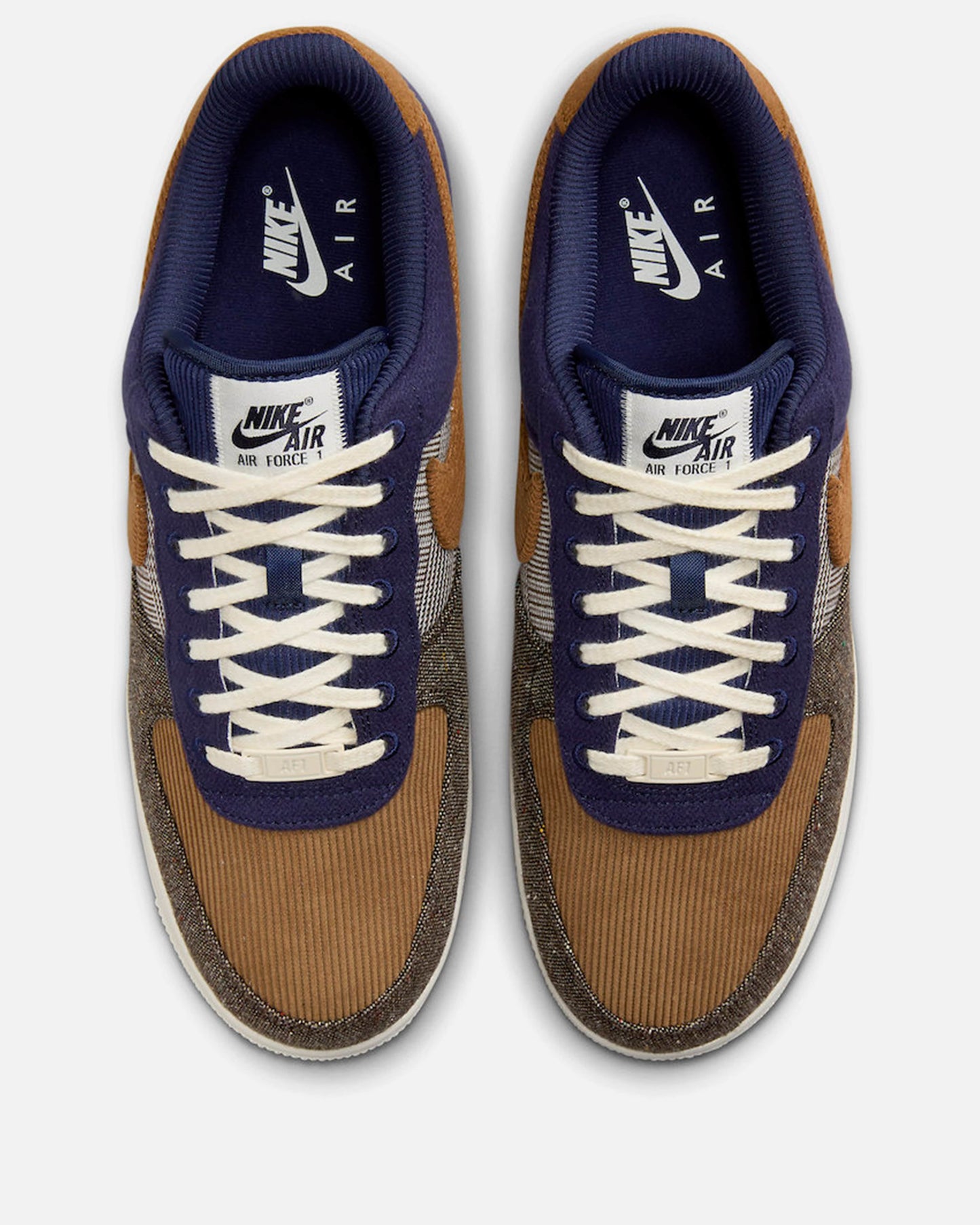 Nike Men's Shoes Air Force 1 '07 PRM 'Midnight Navy/Ale Brown'