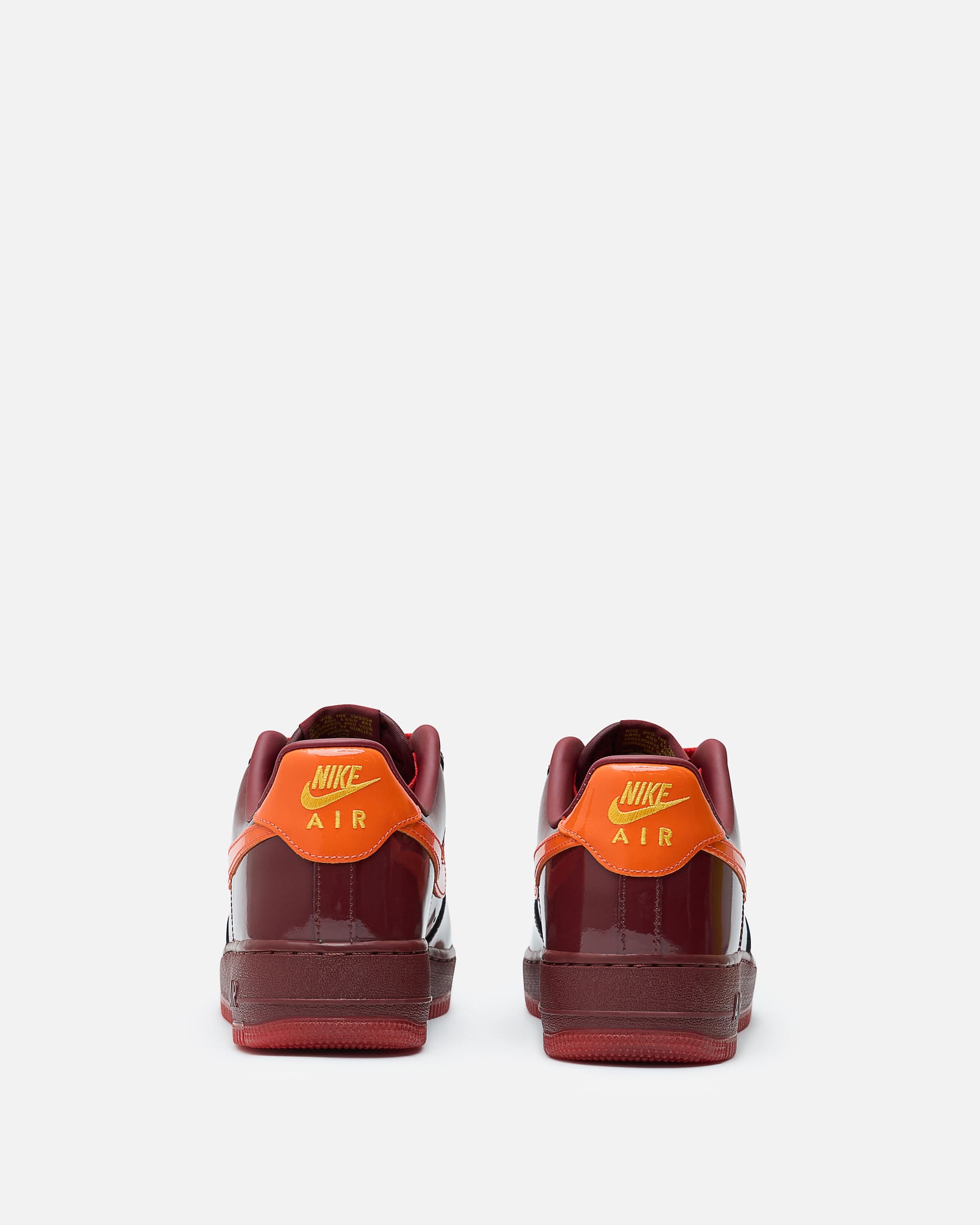 Nike Men's Sneakers Air Force 1 Low in Dark Team Red/Safety Orange
