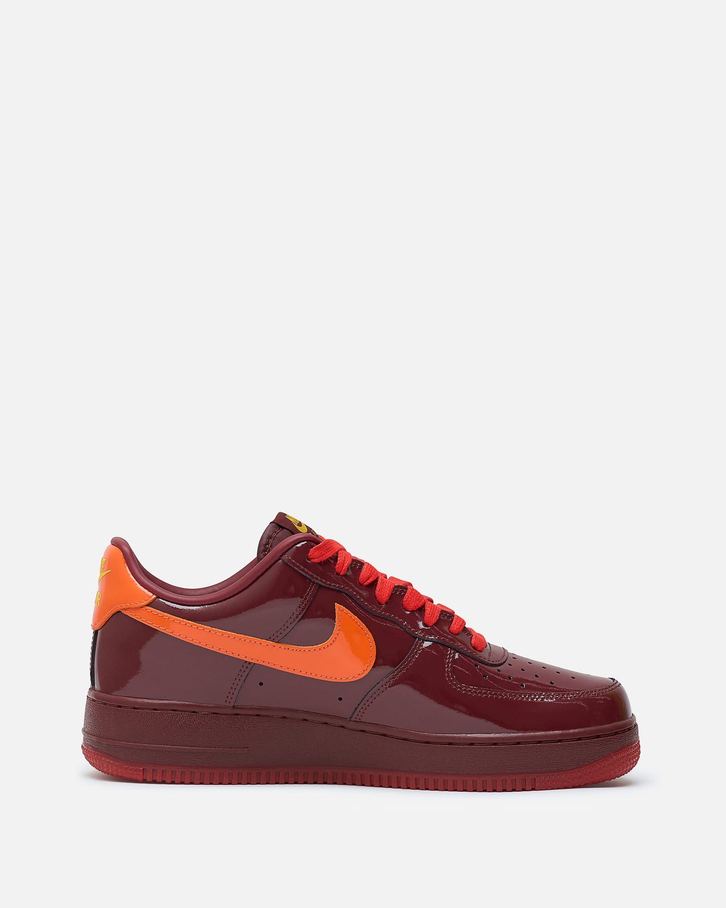 Nike Men's Sneakers Air Force 1 Low in Dark Team Red/Safety Orange