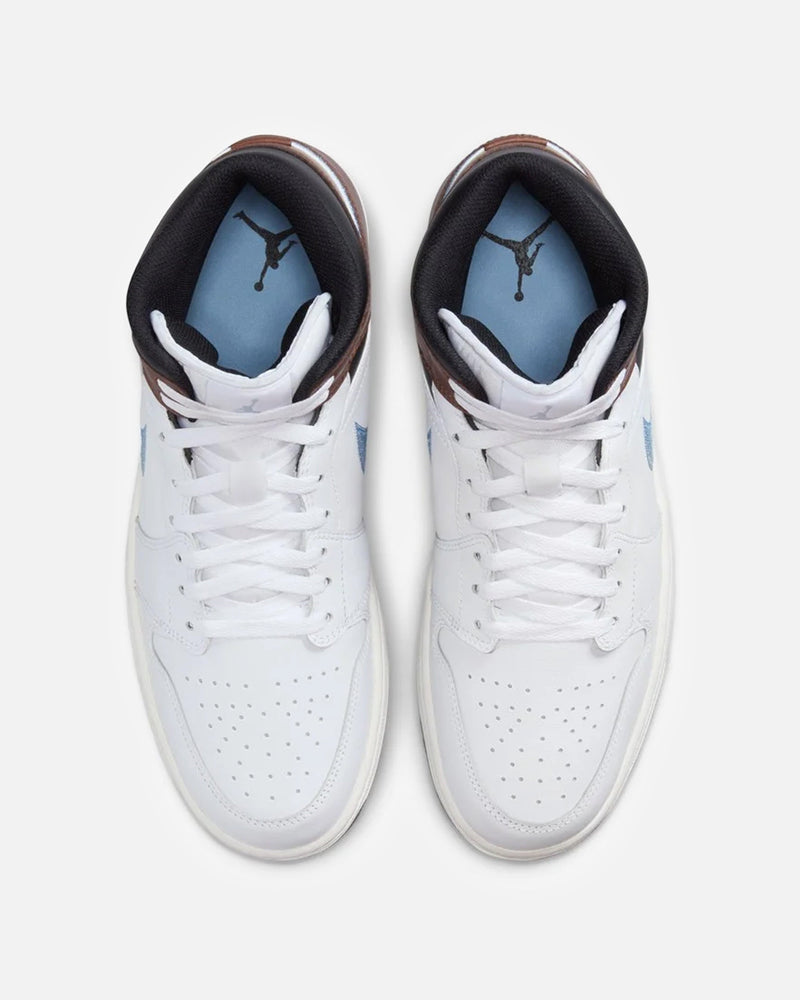 JORDAN Men's Sneakers Air Jordan 1 Mid SE 'White/Blue-Grey'