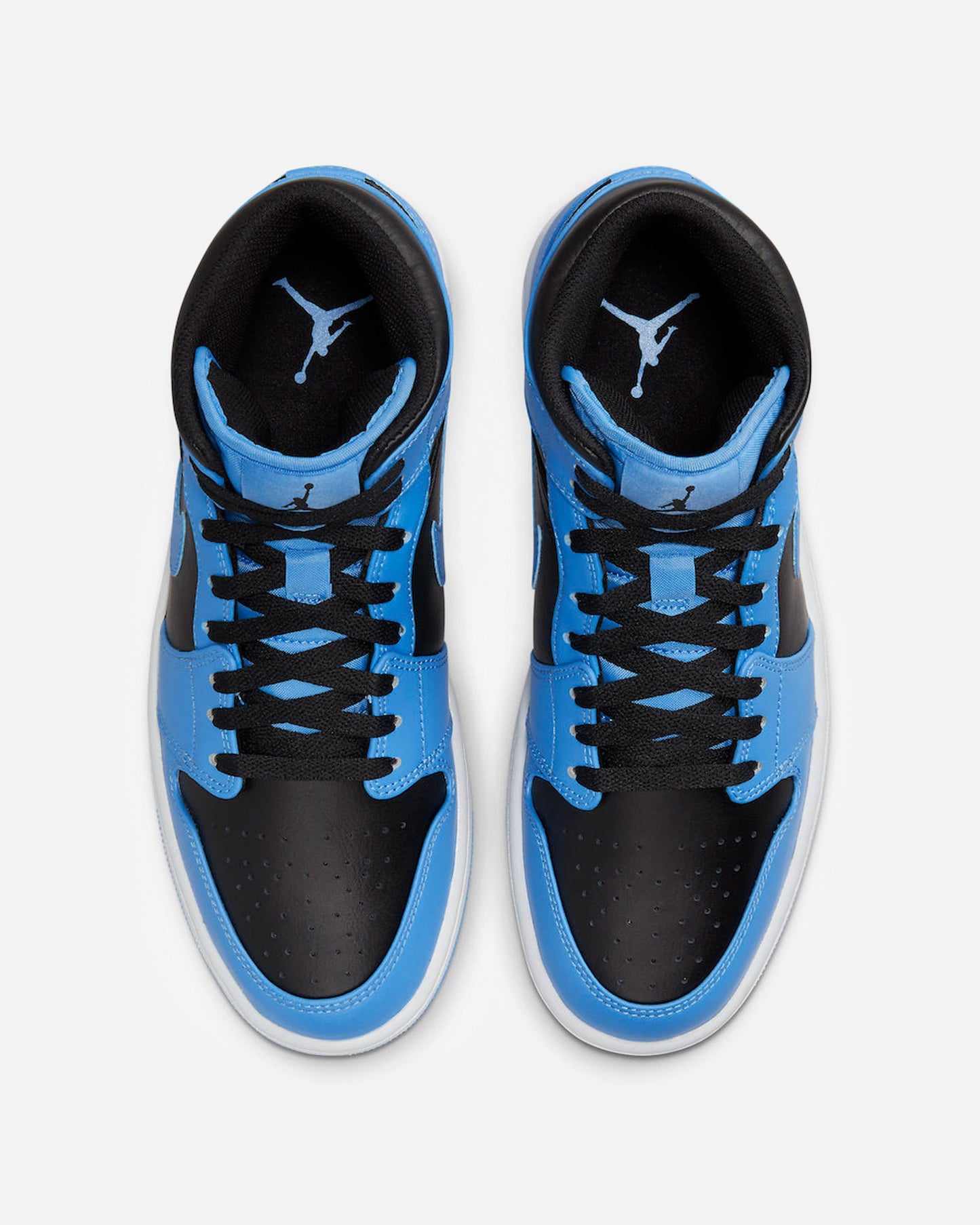 JORDAN Men's Shoes Air Jordan 1 Mid 'University Blue/Black-White'