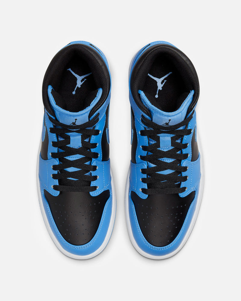 JORDAN Men's Shoes Air Jordan 1 Mid 'University Blue/Black-White'