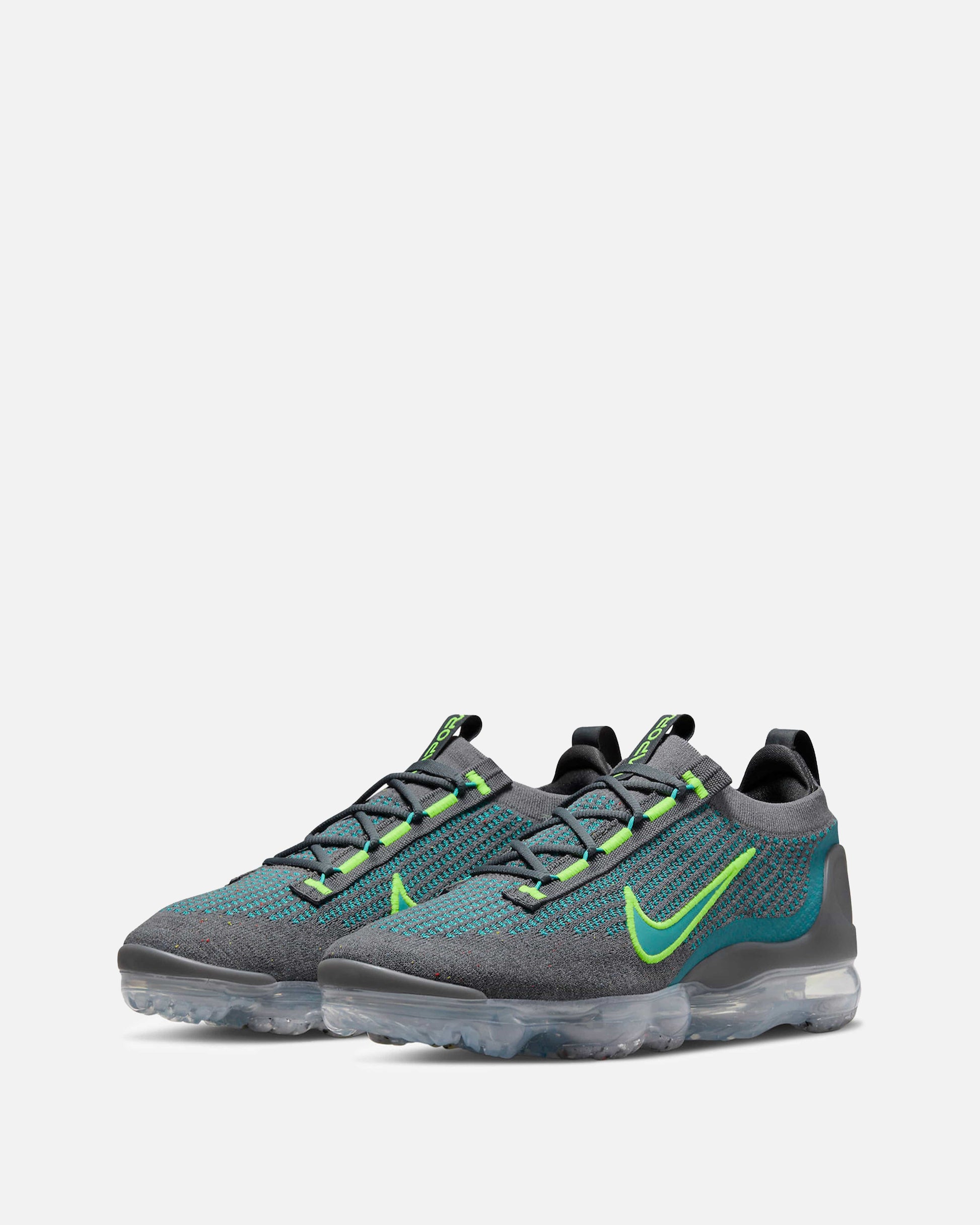Nike Men's Sneakers Air VaporMax 2021 Flyknit 'Grey/Teal'
