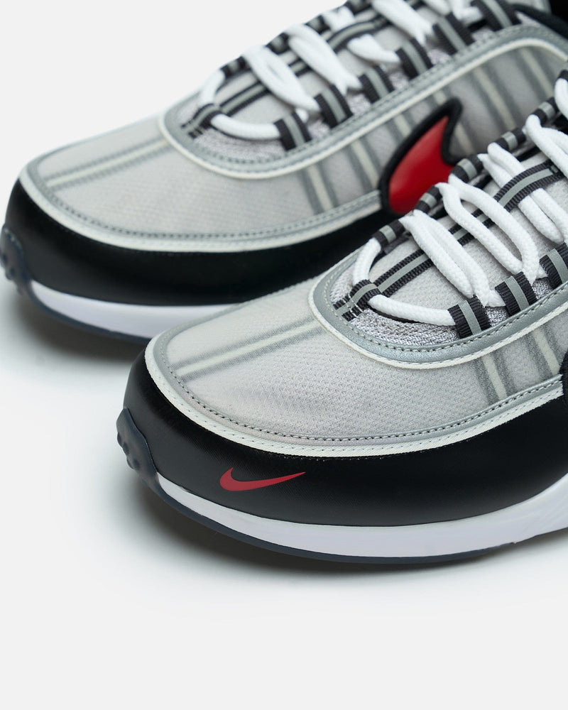 Nike Men's Sneakers Air Zoom Spiridon in Metallic Silver/Red