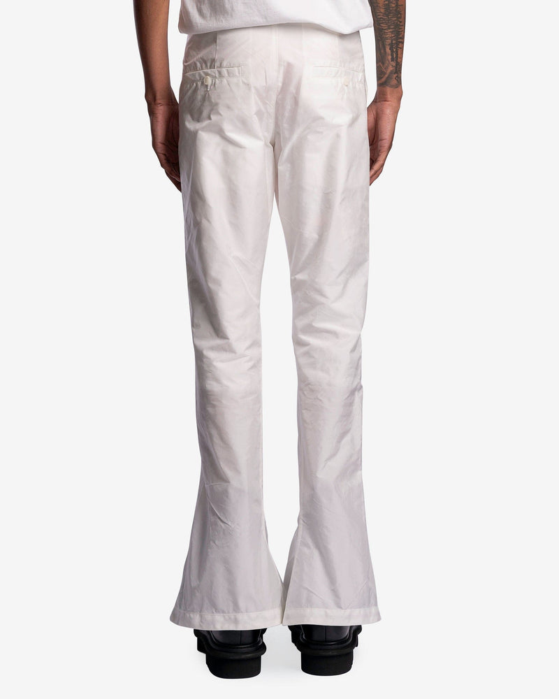 KANGHYUK Men's Pants Airbag Flare-Cut Trousers in Off-White