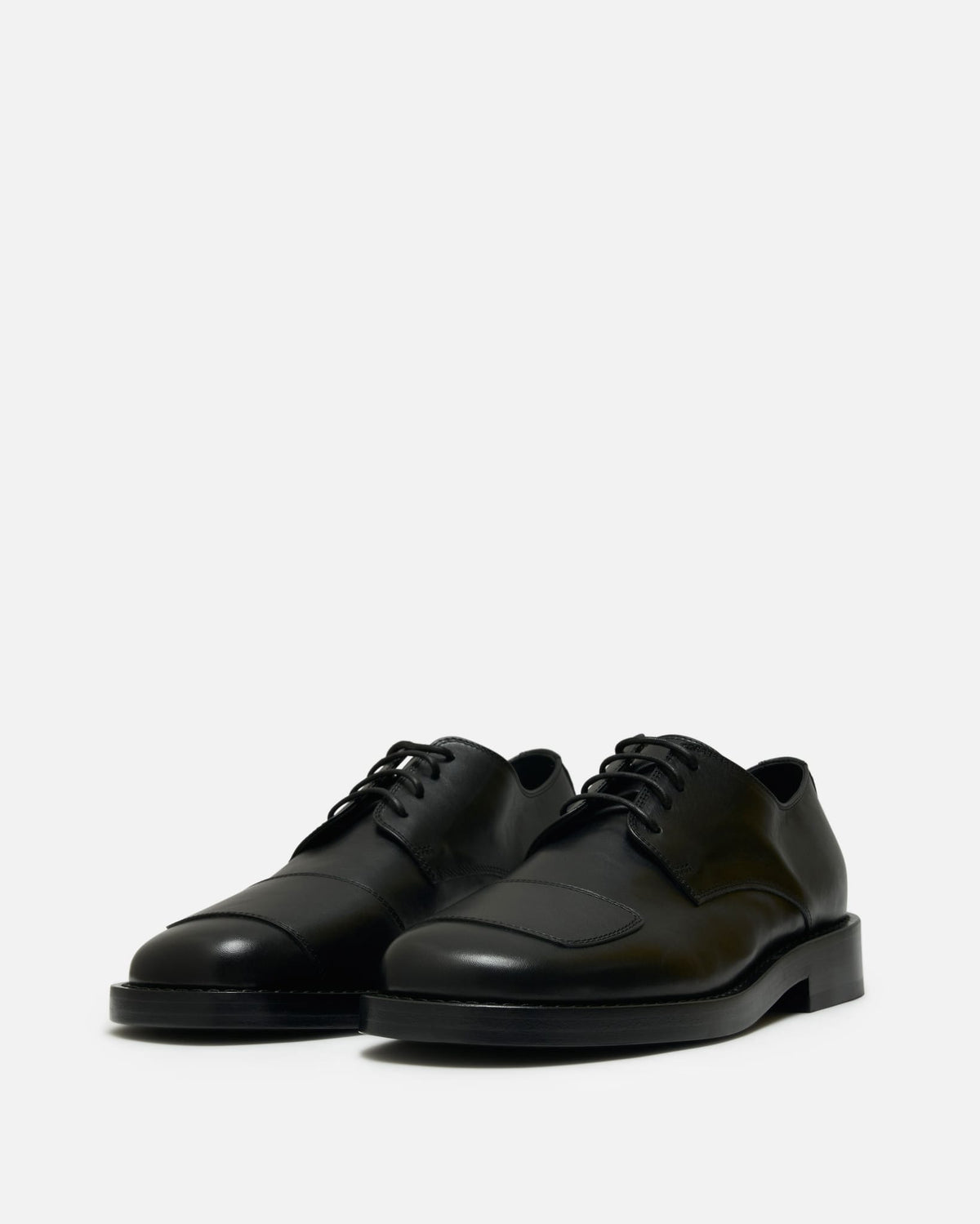 Ann Demeulemeester Men's Shoes Alert Lace-Up Derby in Black
