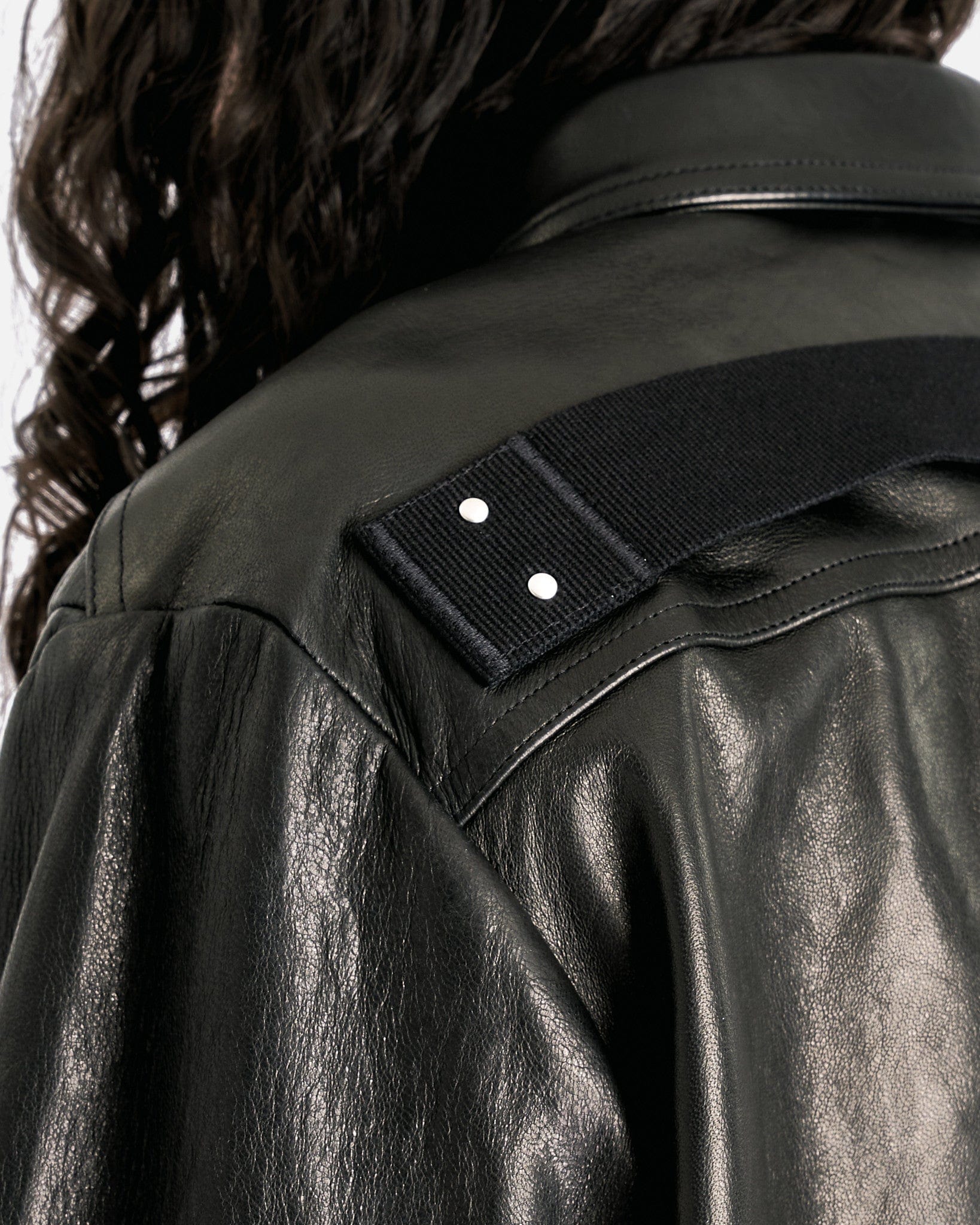 Rick Owens Men's Jackets Alice Strobe Shirt in Black