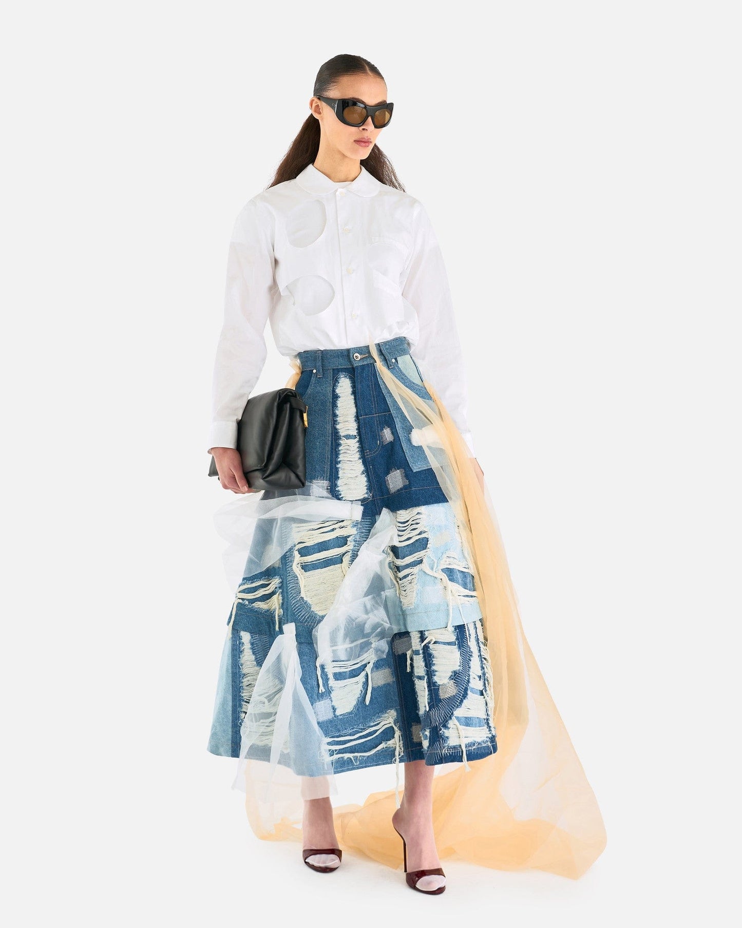 Who Decides War Women Skirts Altitude Denim Skirt in Sky