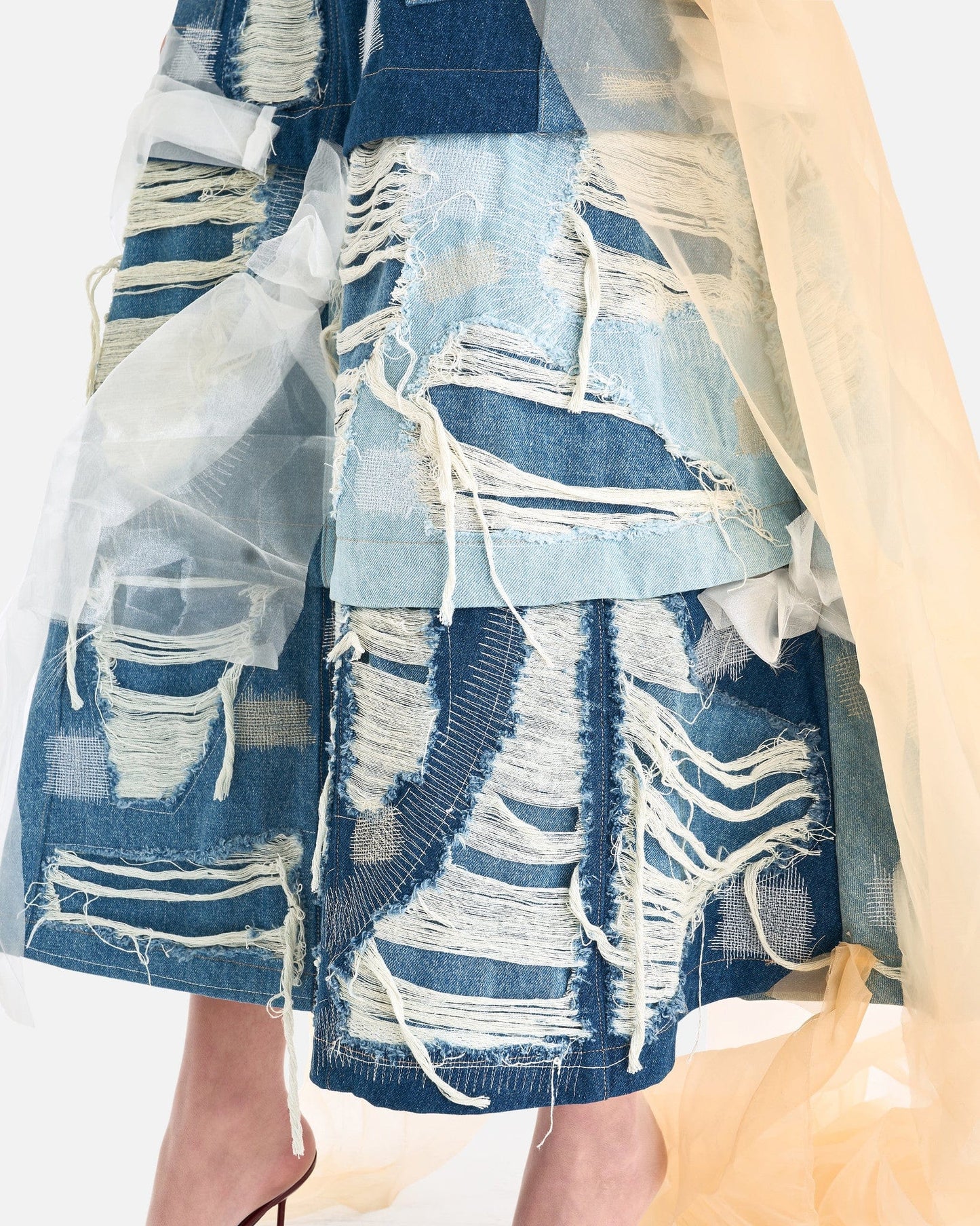 Who Decides War Women Skirts Altitude Denim Skirt in Sky