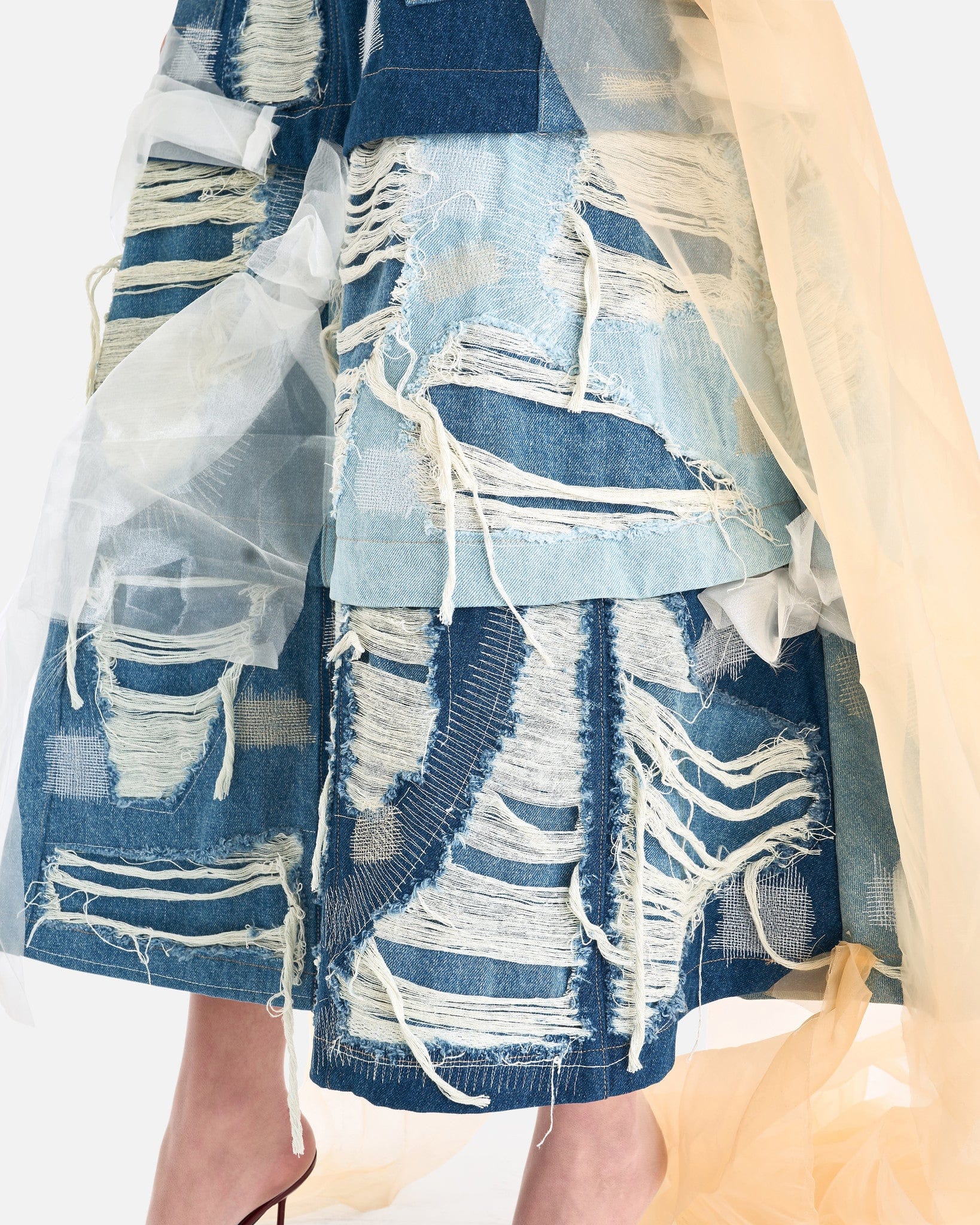 Who Decides War Women Skirts Altitude Denim Skirt in Sky