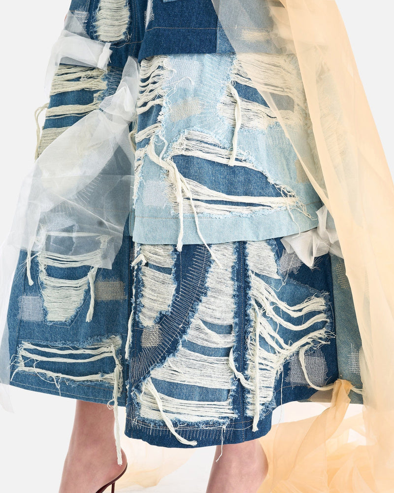 Who Decides War Women Skirts Altitude Denim Skirt in Sky