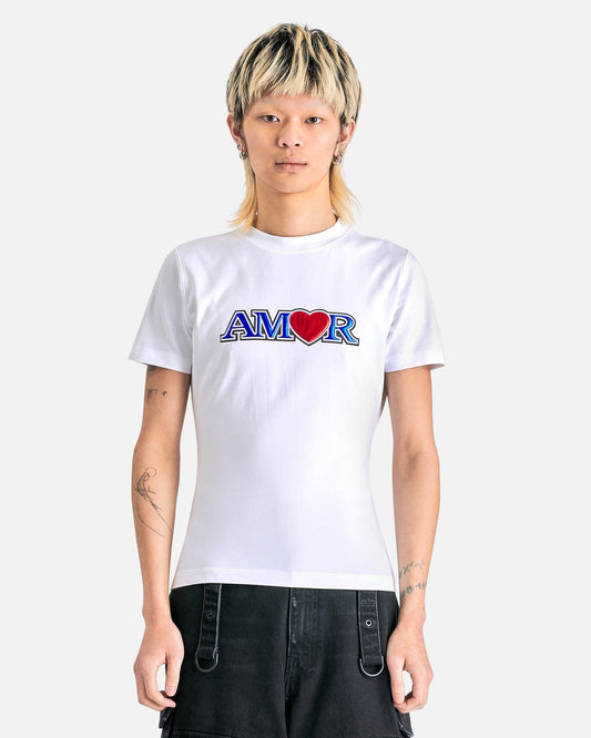 VETEMENTS Women T-Shirts Amor Fitted T-Shirt in White