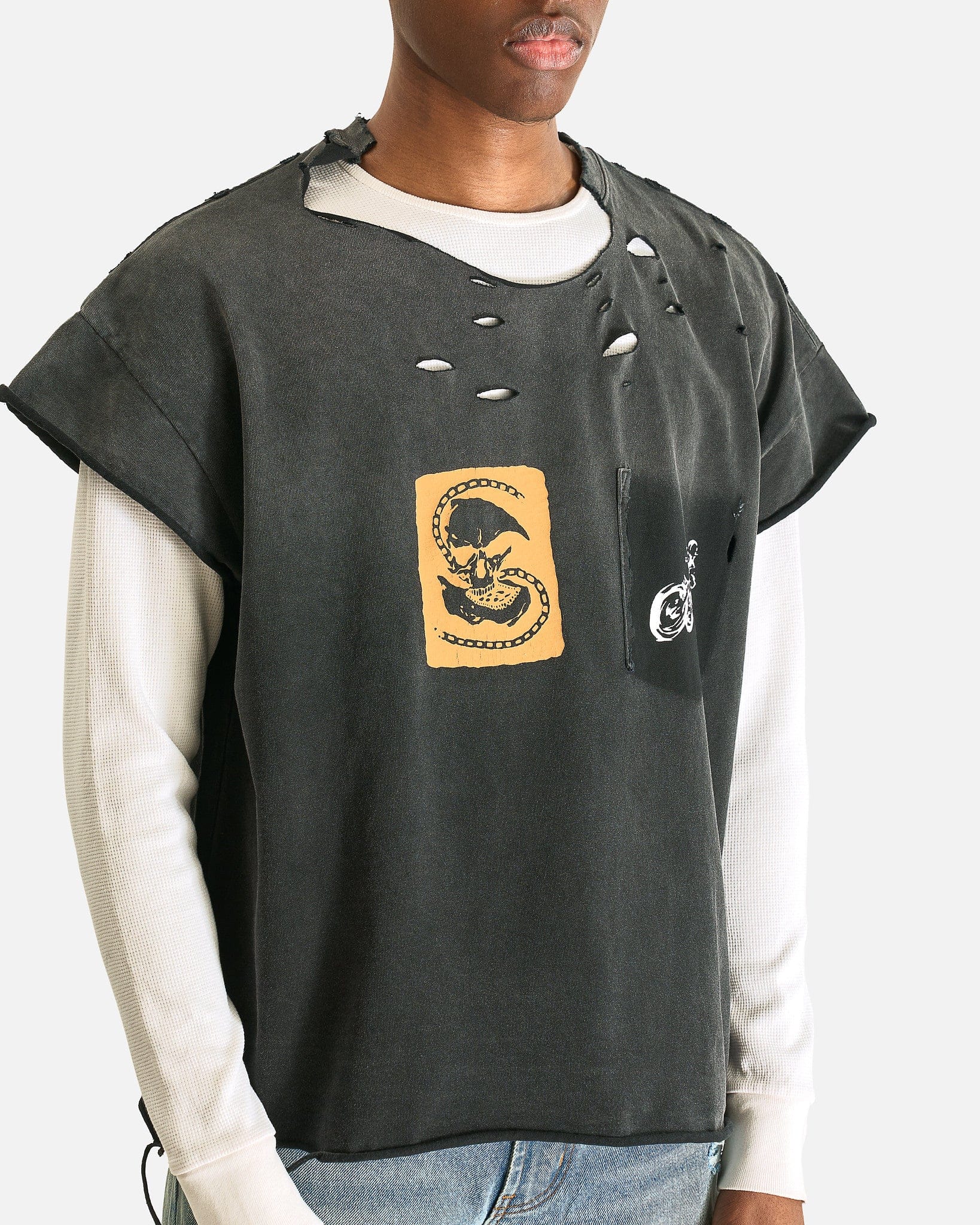 Satoshi Nakamoto Men's Shirts Anarchy Tee in Washed Black