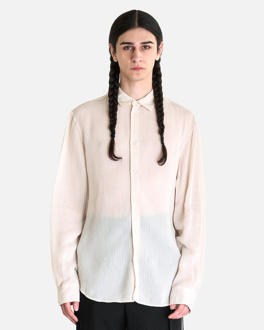 Ann Demeulemeester Men's Shirts Andre Classic Shirt in Natural White