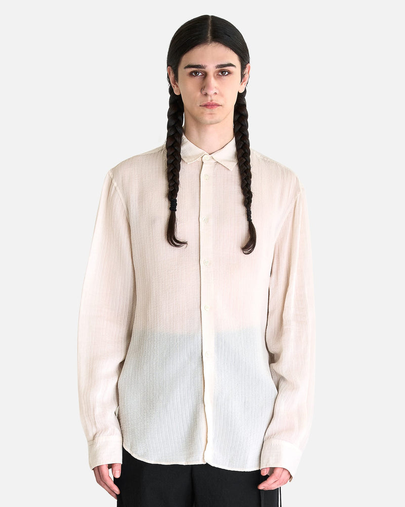 Ann Demeulemeester Men's Shirts Andre Classic Shirt in Natural White