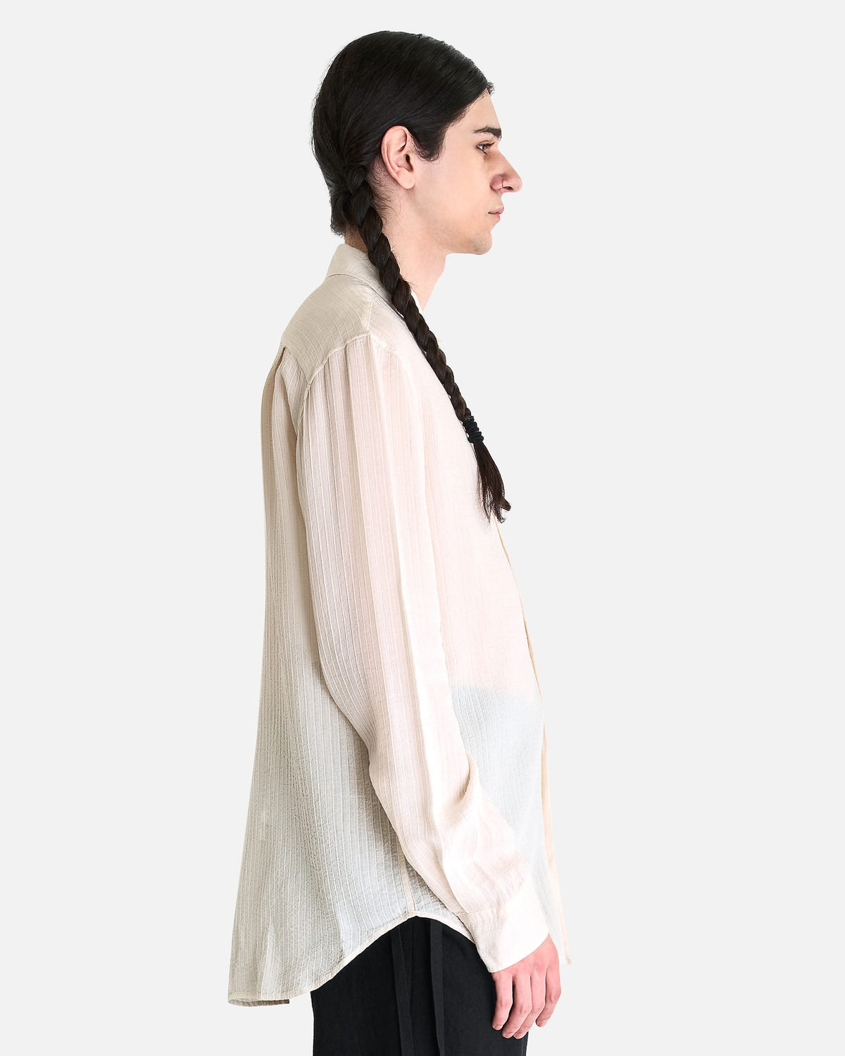 Ann Demeulemeester Men's Shirts Andre Classic Shirt in Natural White