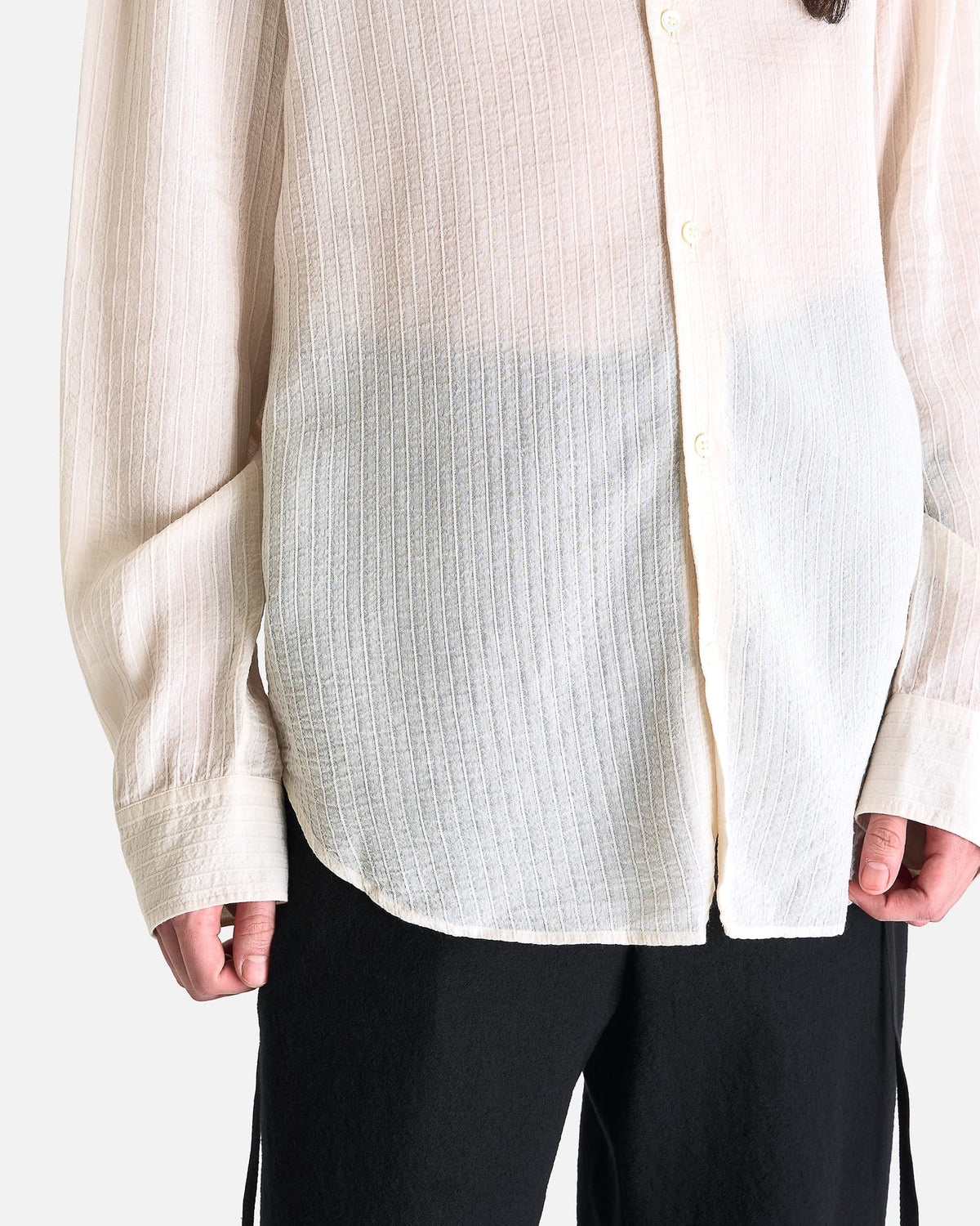 Ann Demeulemeester Men's Shirts Andre Classic Shirt in Natural White