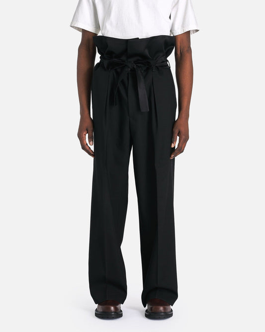 Wales Bonner Men's Pants Andre Trousers in Black
