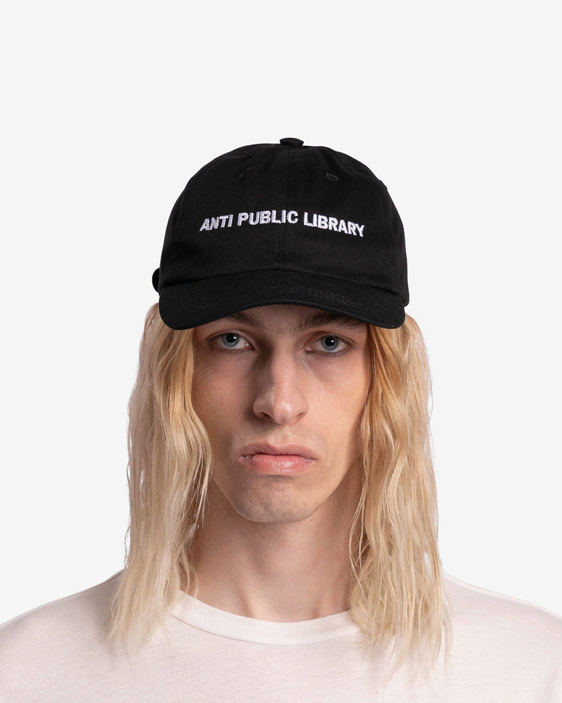 Enfants Riches Deprimes Men's Hats O/S Anti Public Library 6-Panel Hat in Black/White
