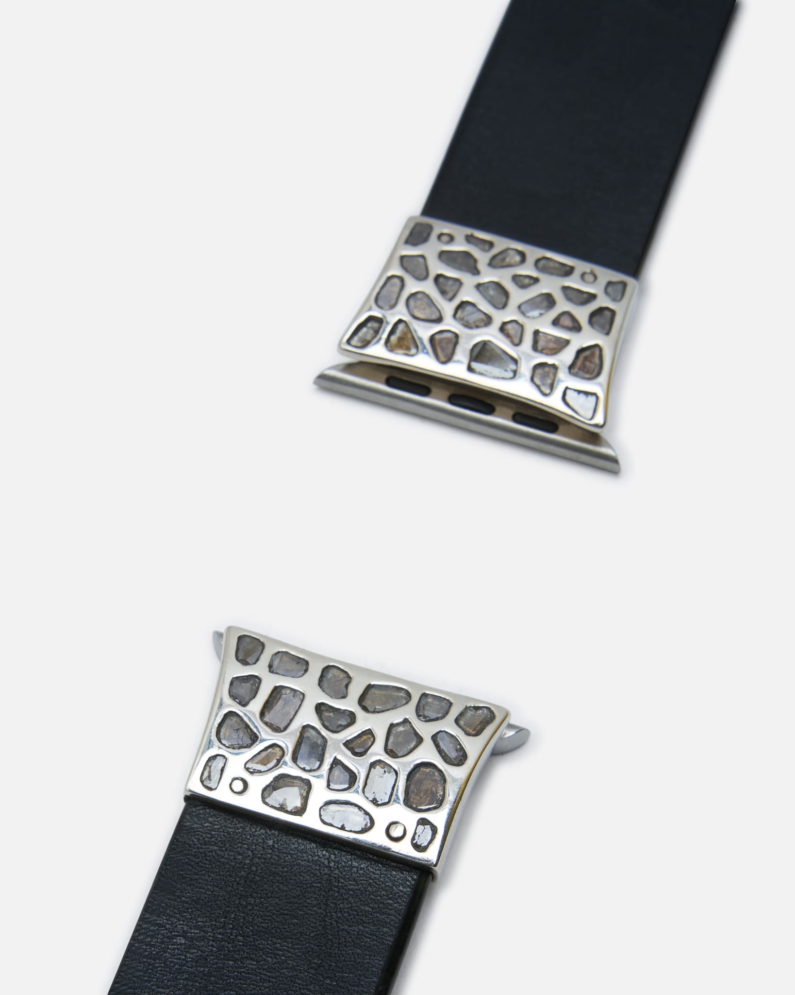 Parts of Four Jewelry S Apple Watch Bracelet Model 1 in 42-49mm / Wedge Strap / Mega Pavé / Studs / BLK, PA, DIA