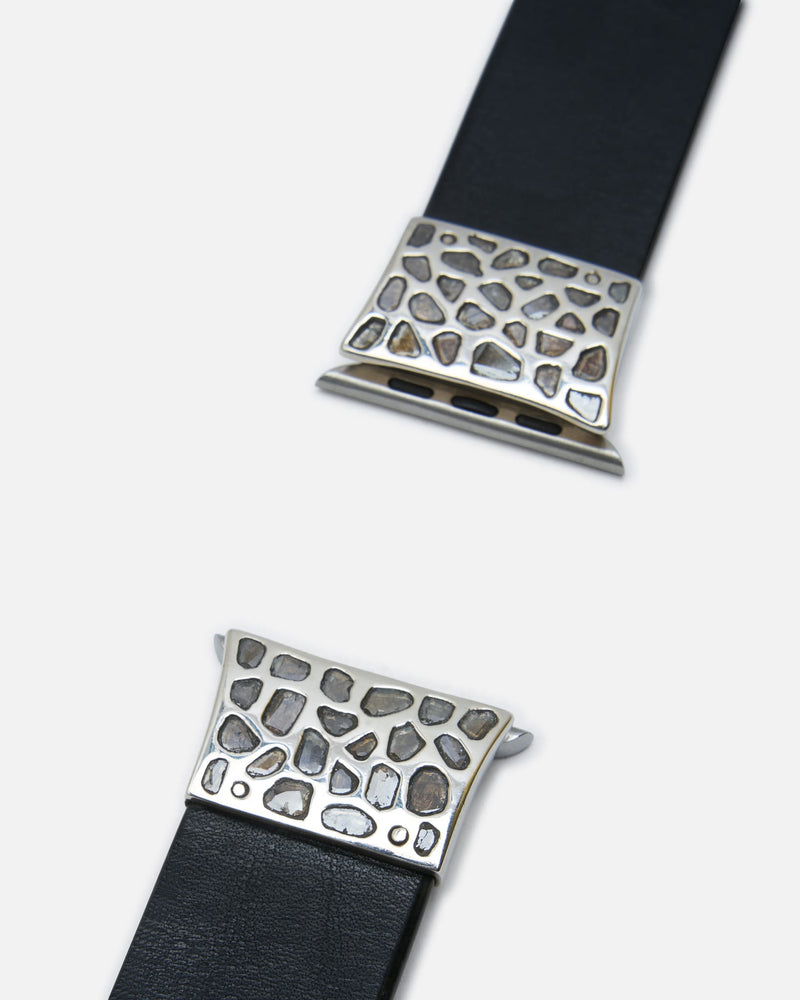 Parts of Four Jewelry S Apple Watch Bracelet Model 1 in 42-49mm / Wedge Strap / Mega Pavé / Studs / BLK, PA, DIA