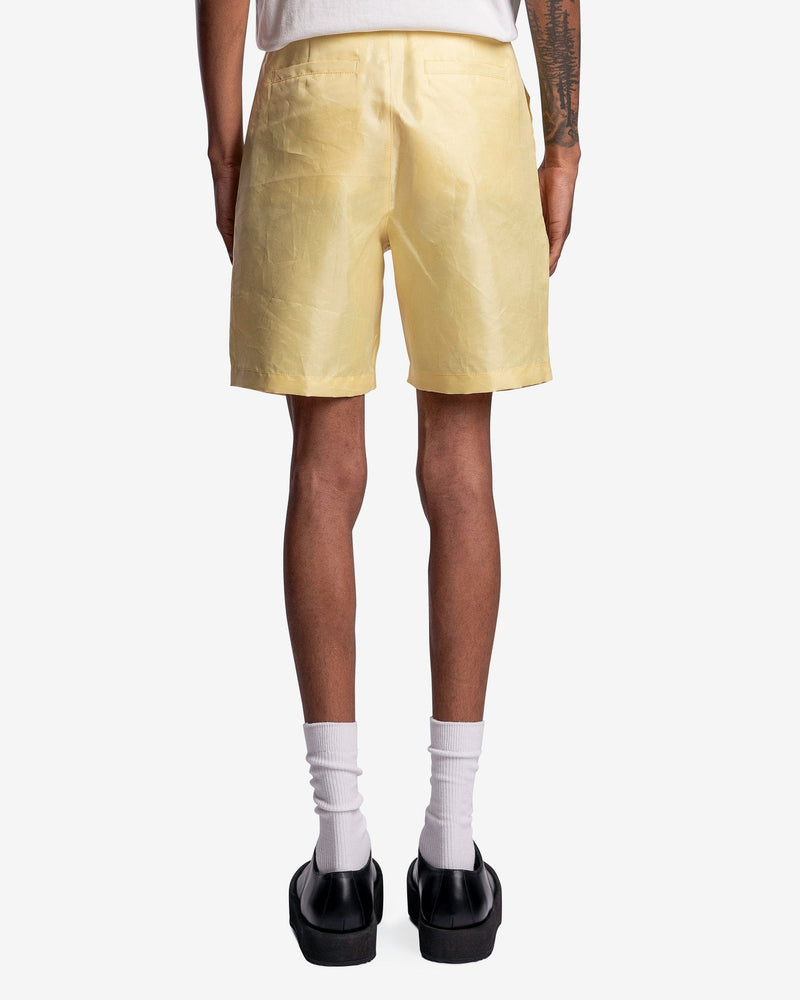KANGHYUK Men's Shorts Aramid Two Tuck Shorts in Yellow