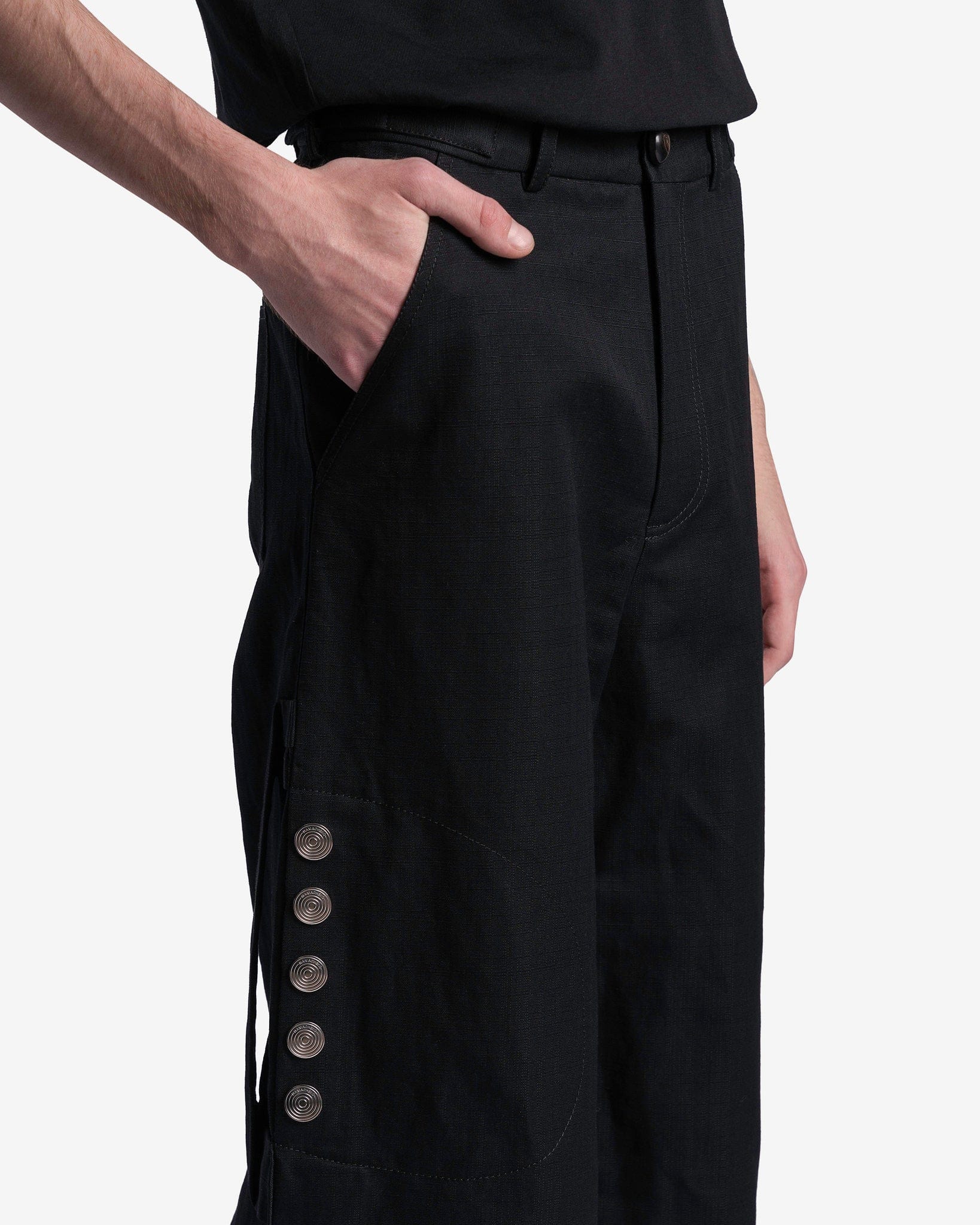 NAMACHEKO Men's Jeans Arjin Trousers in Black