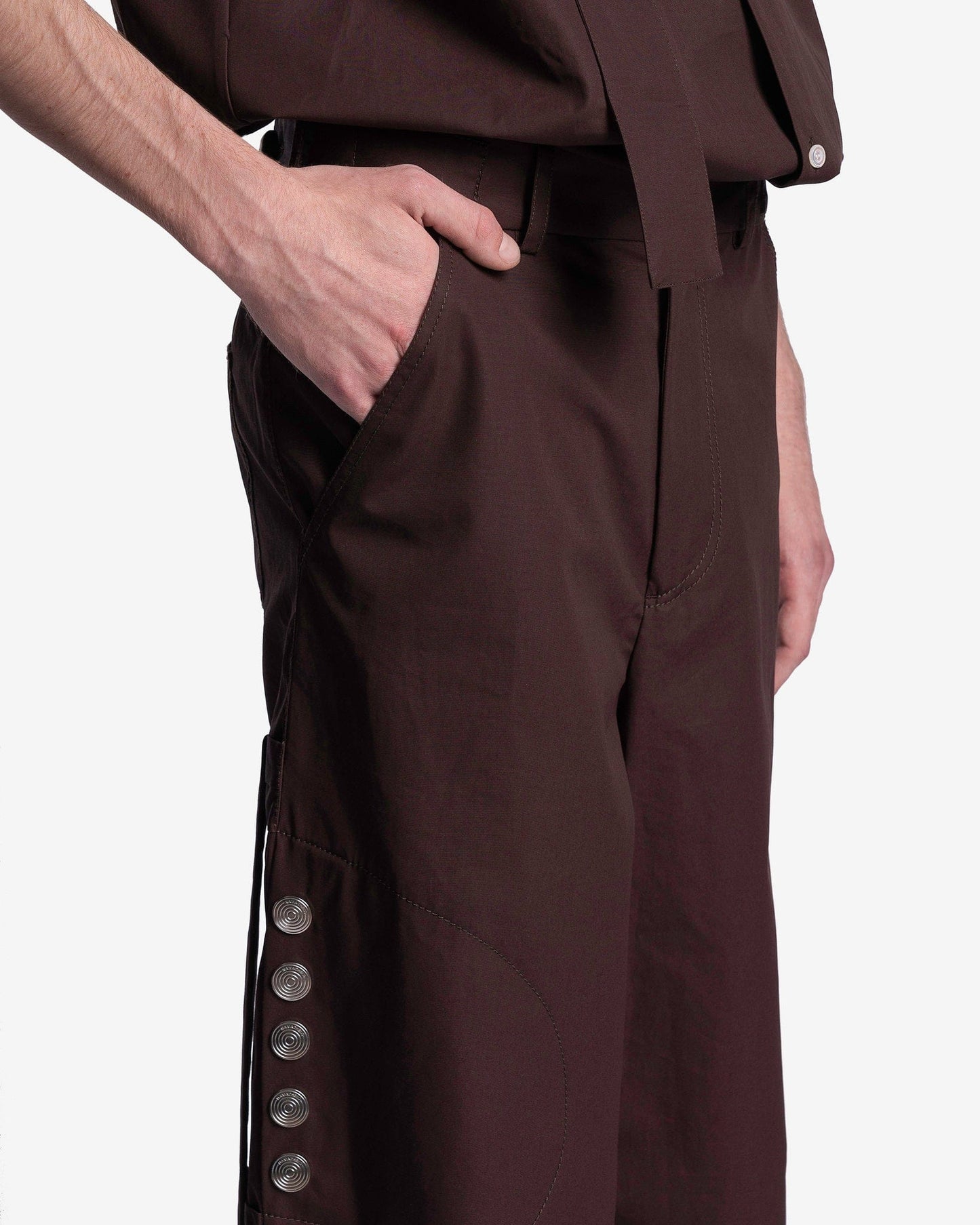 NAMACHEKO Men's Pants Arjin Trousers in Ganache