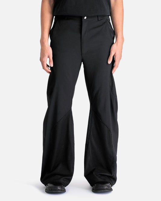 CMMAWEAR Men's Pants Articulated Back-Zip Trousers in Black