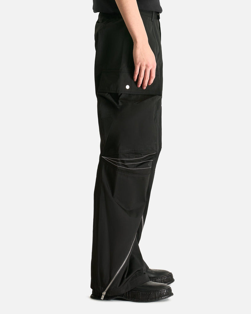 Articulated Knee Dart Cargo Trousers in Black – SVRN