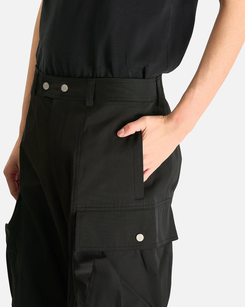 Articulated Knee Dart Cargo Trousers in Black – SVRN