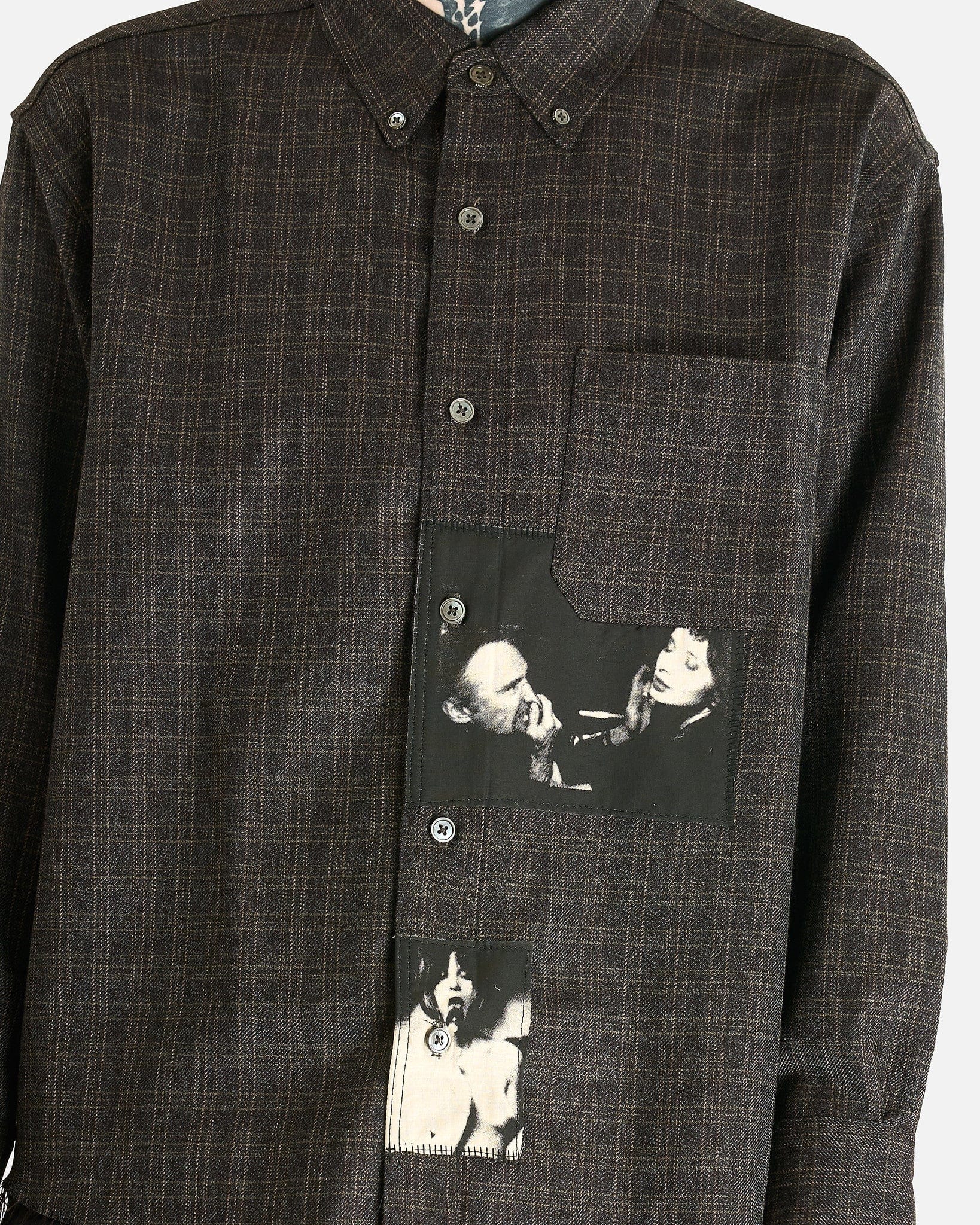 Enfants Riches Deprimes Men's Shirts Assemblage Flannel in Charcoal
