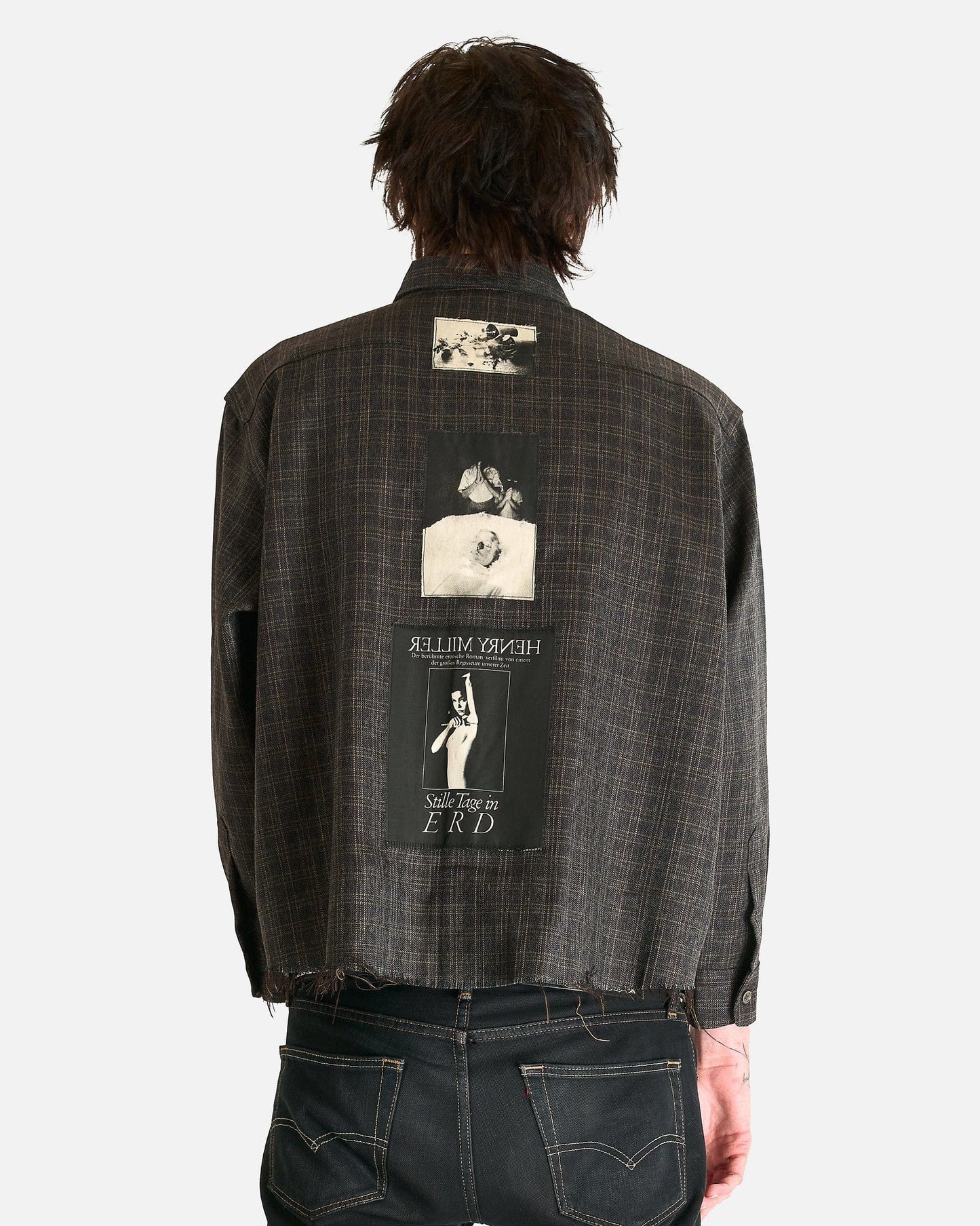 Enfants Riches Deprimes Men's Shirts Assemblage Flannel in Charcoal