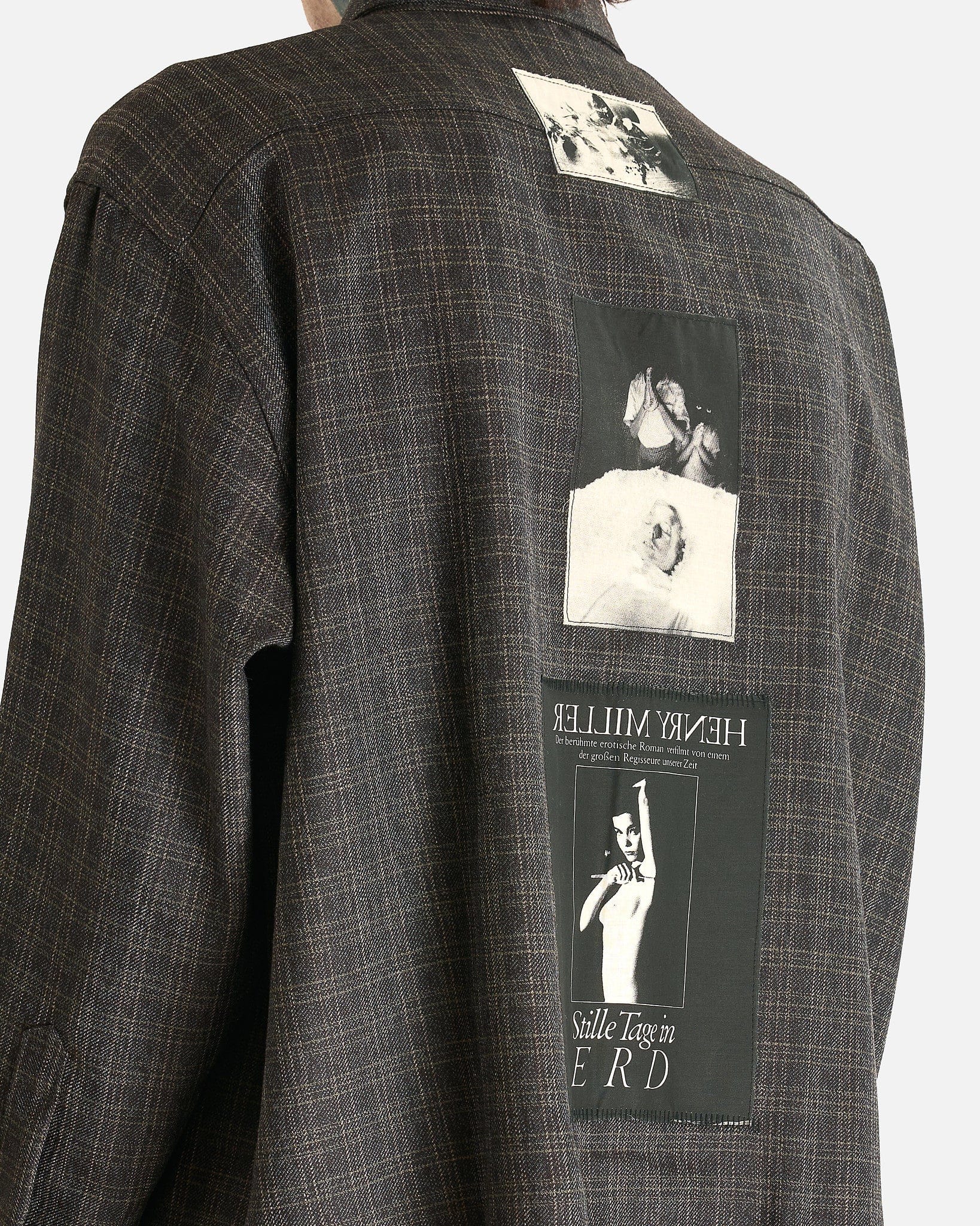 Enfants Riches Deprimes Men's Shirts Assemblage Flannel in Charcoal