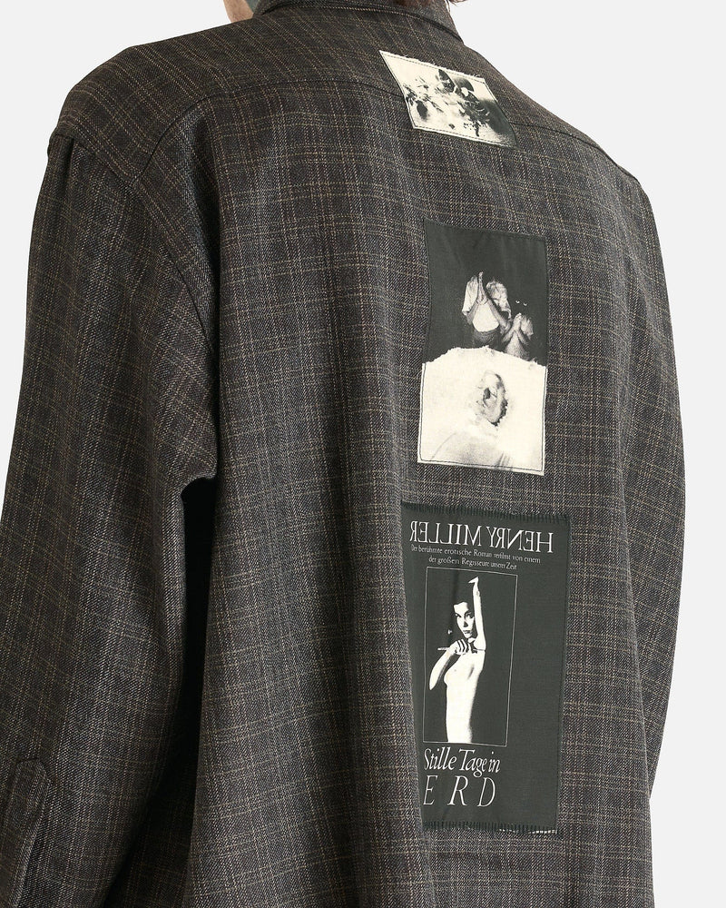 Enfants Riches Deprimes Men's Shirts Assemblage Flannel in Charcoal