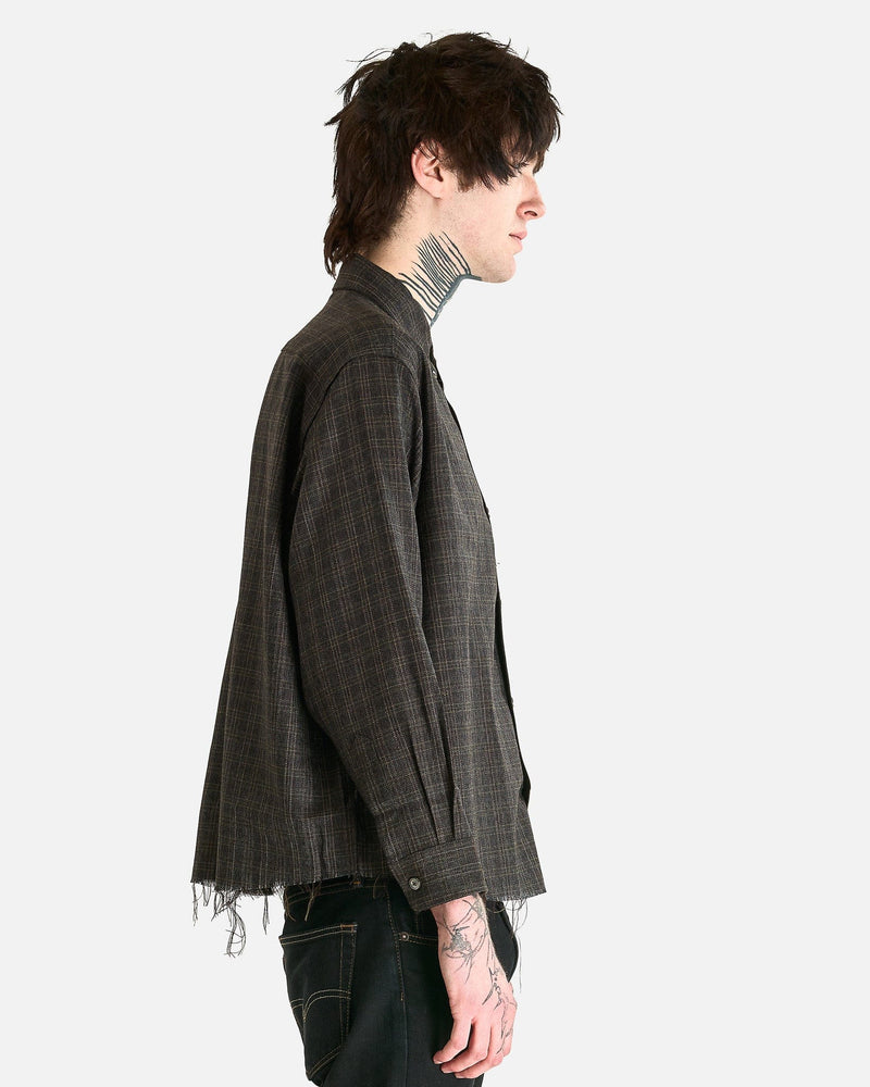 Enfants Riches Deprimes Men's Shirts Assemblage Flannel in Charcoal