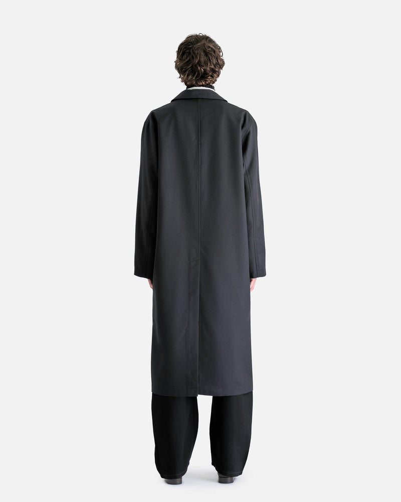 Asymmetric Coat in Marine Melange – SVRN