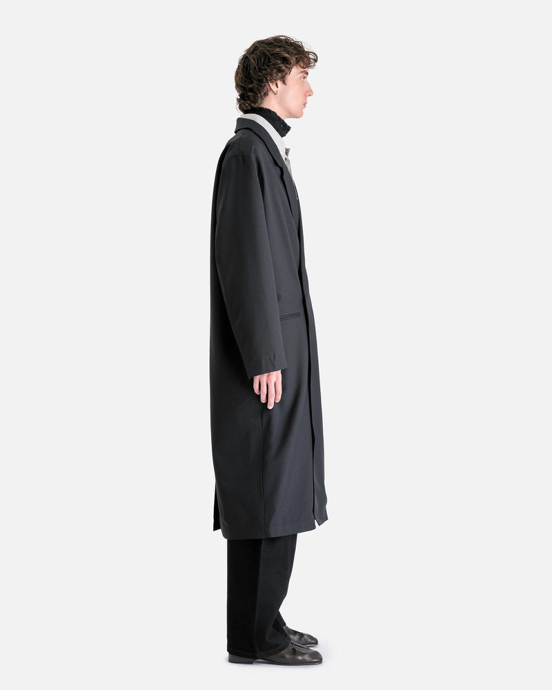 Asymmetric Coat in Marine Melange – SVRN