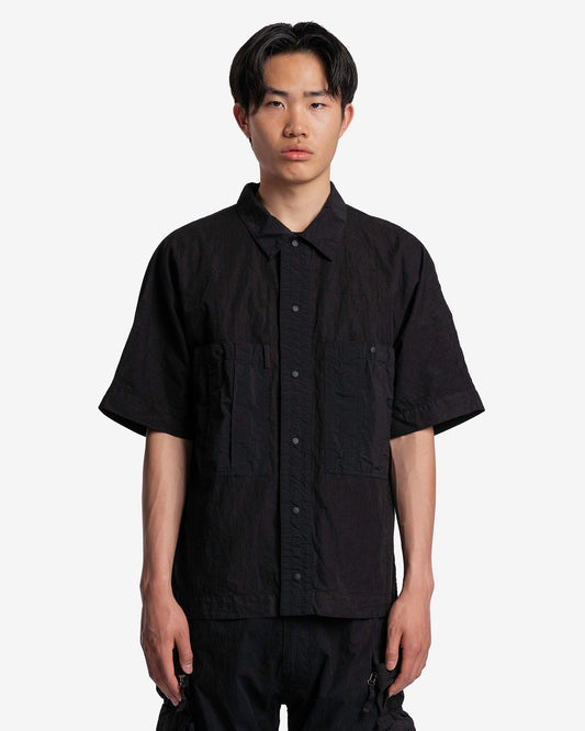 Nemen Men's Shirts Atom Back Snap Patch Pocket Shirt in Ink Black