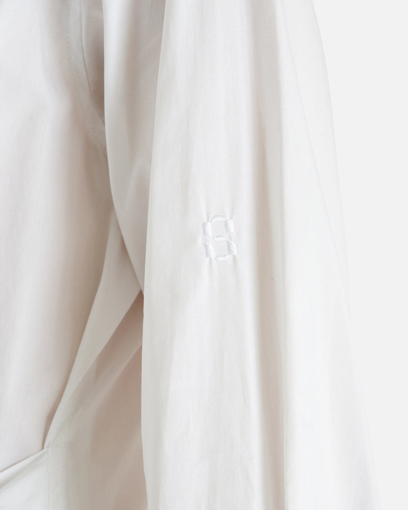 Simkhai Women Dresses Augustina Long Sleeve Tie Waist Shirt Dress in White