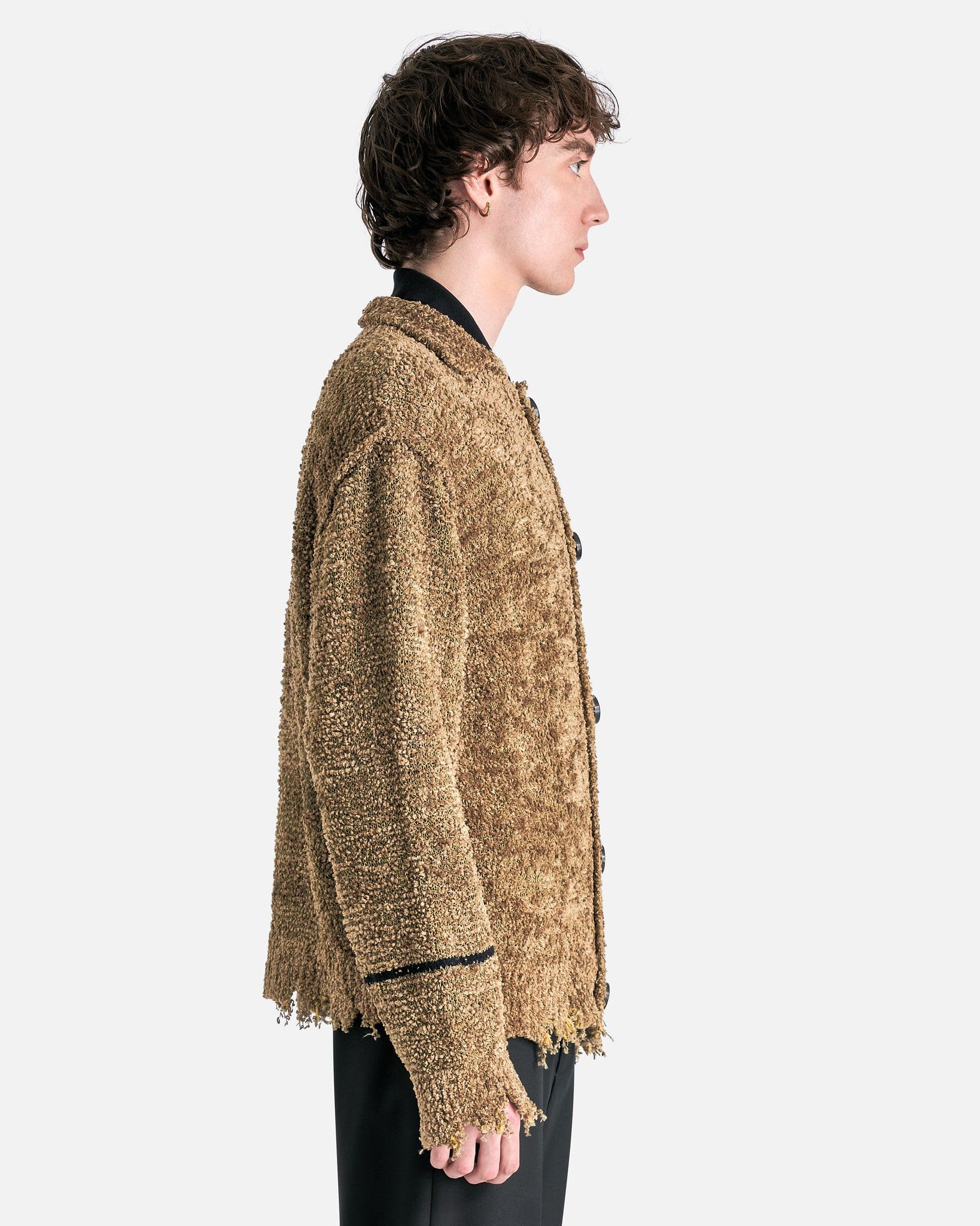 NAMACHEKO Men Sweaters Axån Cardigan in Olive