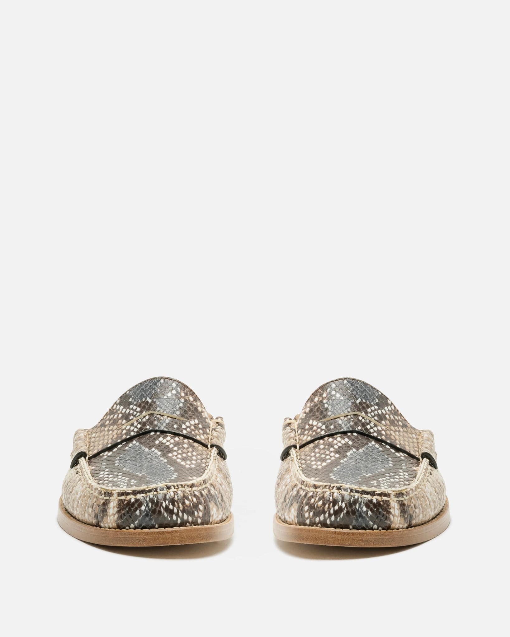 Rhude Men's Shoes Backless Snakeskin Loafer in Snake